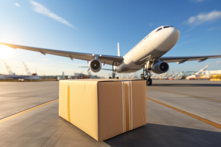 delivery-man-delivering-parcel-box-customer-by-cargo-plane-generative-ai_1005220-3366